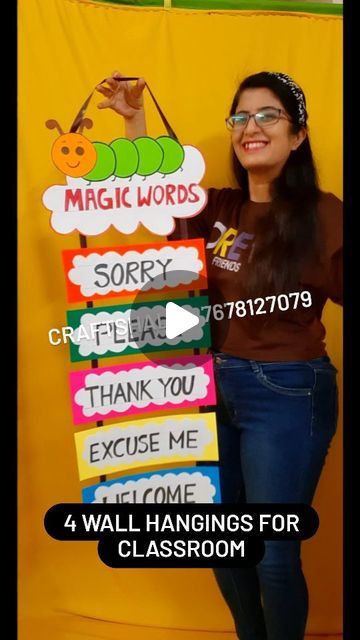 Wall Hangings For Classroom Decoration, Preschool Wall Decoration, Wall Hanging For Classroom, Preschool Wall Decor, Class Decoration Ideas, Guru Randhawa, Preschool Decor, Classroom Charts, Instagram Wall