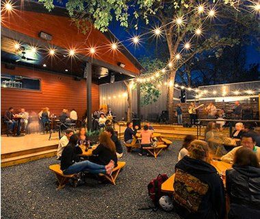 Craft Pride, Austin, TX Beer Garden Design, Beer Garden Ideas, Outdoor Restaurant Patio, Outdoor Restaurant Design, Craft Beer Bar, Restaurant Patio, Cafe Shop Design, Outdoor Cafe, Coffee Shop Design