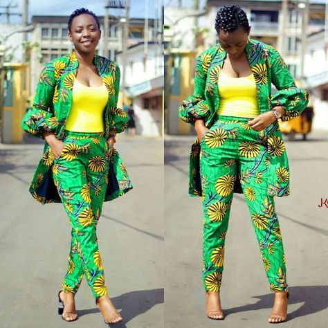 50+ Super Stylish Ankara Styles Inspiration You Should See - Zaineey's Blog Latest Ankara Styles 2019, African Pants, Ankara Jackets, Ankara Short, Trendy Ankara Styles, Ankara Short Gown Styles, African American Fashion, Ankara Dress Styles, Ankara Gown