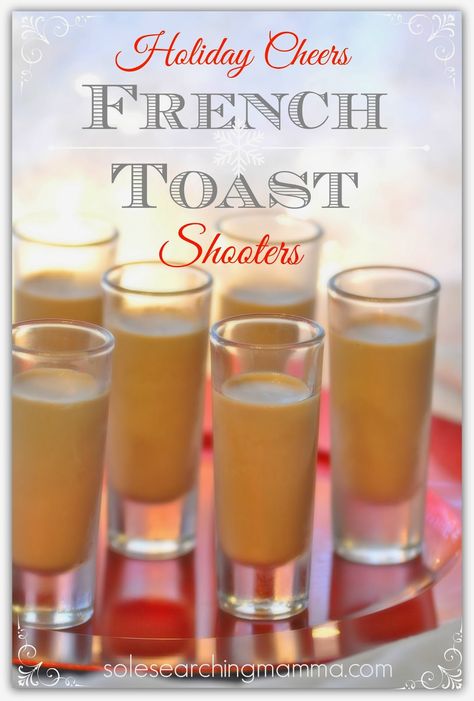 French Toast Shot Recipe, Goldschlager Drinks, Holiday Shots, Shots Alcohol Recipes, Breakfast Shot, Christmas Drinks Alcohol Recipes, Cocktail Shots, Ringing In The New Year, Shots Alcohol