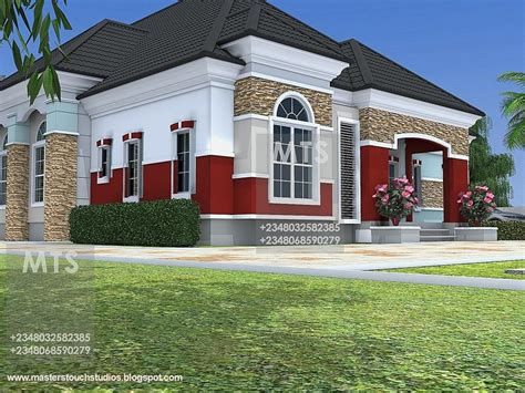 5 Bedroom Bungalow House Plans In Nigeria - YouTube House Wallpaper Design, 5 Bedroom Bungalow, Craftsman Bungalow House Plans, Bungalow House Floor Plans, Bungalow Designs, Modern Bungalow House Plans, Dormer Roof, Modern Bungalow Exterior, Modern Bungalow House Design