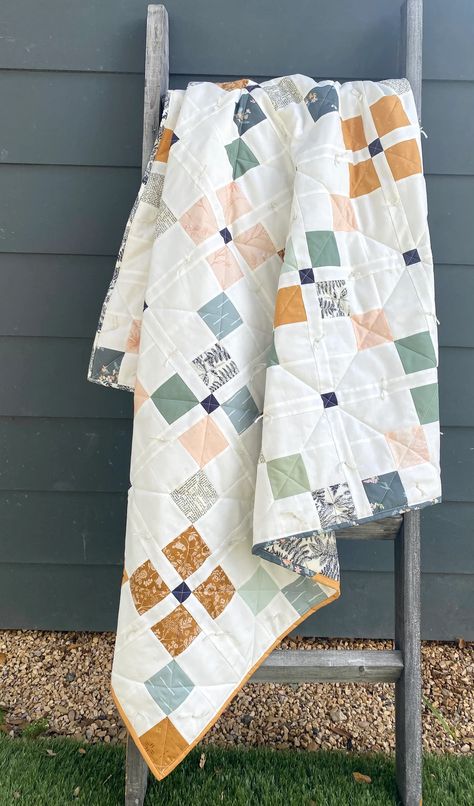 Car Quilt, Neutral Quilt, Patchwork Inspiration, Irish Chain Quilt, Farmhouse Quilts, Kids Quilts, Cot Quilt, Charm Quilt, Cute Quilts