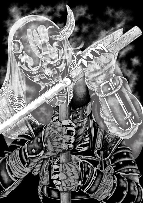 Kyoshin For Honor, For Honor Samurai, For Honor Characters, Manga Background, Guerriero Samurai, Samurai Warrior Tattoo, Japan Tattoo Design, Samurai Artwork, Ninja Art