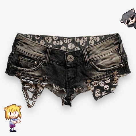 Japanese brand D.I.A gyaru/gal booty shorts. Has... - Depop Gyaru Brands, Gyaru Shorts Outfit, Gyaru Belt, Black Harajuku Mini Bottoms, D.i.a Gyaru, Tsyumoe Gyaru, Silver Shorts, Digital Closet, Skirt Leather