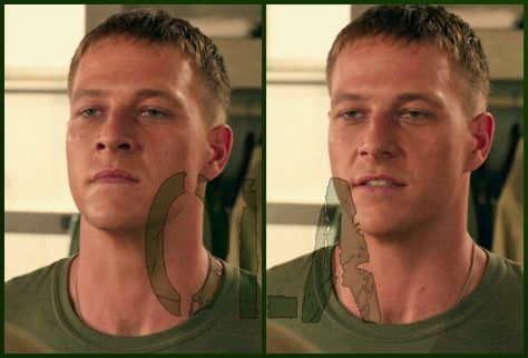 Hacksaw Ridge Smitty, Smitty Ryker, Luke Bracey Hacksaw Ridge, Desmond Doss, Hacksaw Ridge, Luke Bracey, Men's Hairstyles, Magic Aesthetic, Vin Diesel