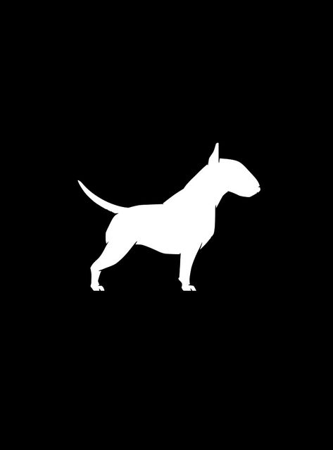 "Bull Terrier Silhouette" by bullterrier | Redbubble Bull Terrier Silhouette, English Bull Terrier Art, Bill Terrier, Bullterrier Art, Bull Terrier Tattoo, Bull Terrier Funny, British Bull Terrier, Bull Graphic, Bull Terrier Art