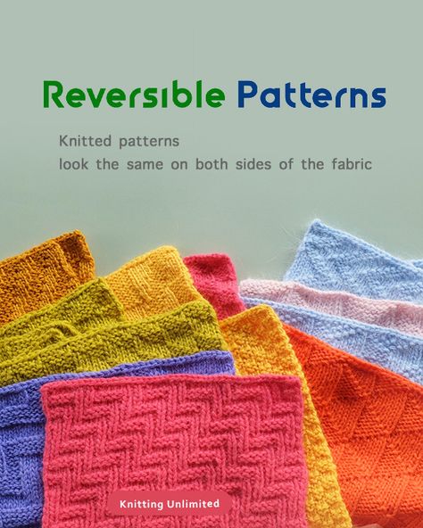 Reversible Blanket Knitting Patterns, Reversible Knit Stitches, Reversible Knitting Stitches, Slip Stitch Knitting, Knitting Blocking, Basketweave Stitch, Knitting Patterns Free Scarf, Reversible Blanket, Lace Knitting Patterns