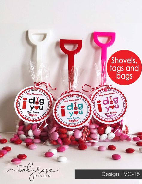 Valentine Treat Bags, Preschool Valentine, Valentine Treat, Classroom Valentines, Printable Favor Tags, Valentine Gifts For Kids, Preschool Valentines, Cards For Kids, Valentine Tags