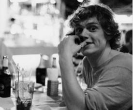 Evan Peters, White Photo, A Man, Black And White, White, Black