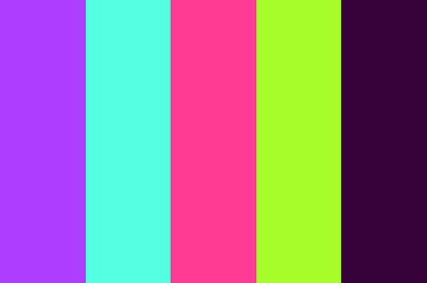 Color Palette Neon, Light Color Palette, Neon Colour Palette, Coloring Stuff, Mood Bored, Nail Makeup, Cyberpunk Design, Green Color Palette, Purple Color Palettes