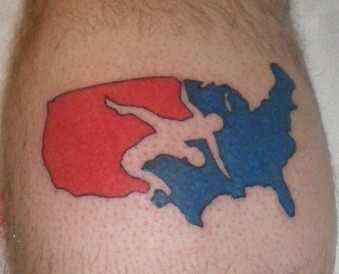 Sweet usa wrestling tattoo! Wrestling Tattoos, Swag Tattoo, Usa Wrestling, Olympic Wrestling, Country Tattoos, Cool Forearm Tattoos, Dope Tattoos, Forearm Tattoos, Skin Art