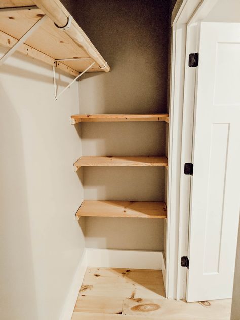 Home Made Closet Ideas, Old Closet Renovation, Kids Closet Built Ins, Small Closet Makeover On A Budget, Dresser Inside Closet, House Renovation Ideas Budget, Diy Small Closet Ideas, Small Closet Diy, Small Bedroom Closet