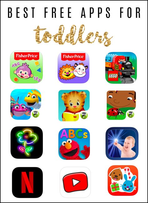 Best Free Apps for Toddlers Toddler Ipad, Best Toddler Apps, Educational Apps For Toddlers, Toddler Apps, Best Learning Apps, Free Learning Apps, Educational Apps For Kids, Best Free Apps, Toddler Education