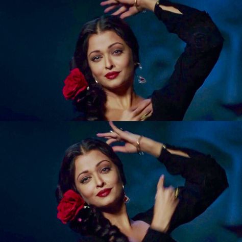 Aishwarya Rai in Guzaarish Guzarish Aishwarya Rai, Iconic Bollywood Characters, Bollywood Theme Party Outfit, Bollywood Theme Party, Hipster Tattoo, Bollywood Theme, Lily Maymac, Icon Clothing, Bollywood Party