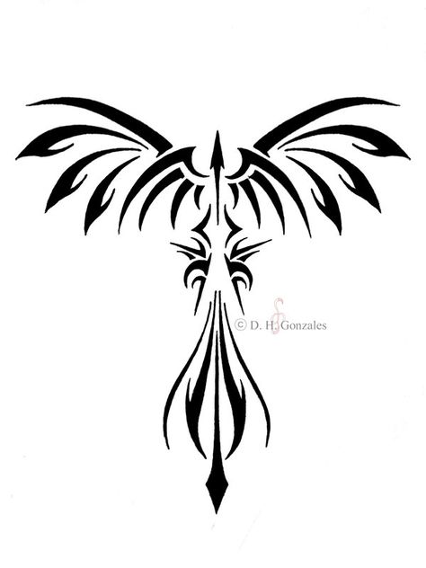 Phoenix Tattoo 2 by bakero-ichiban Phoenix Drawing, Small Phoenix Tattoos, Tattoo Painting, Phönix Tattoo, Phoenix Tattoo Design, Arrow Tattoos, Phoenix Tattoo, Memorial Tattoos, Wings Tattoo