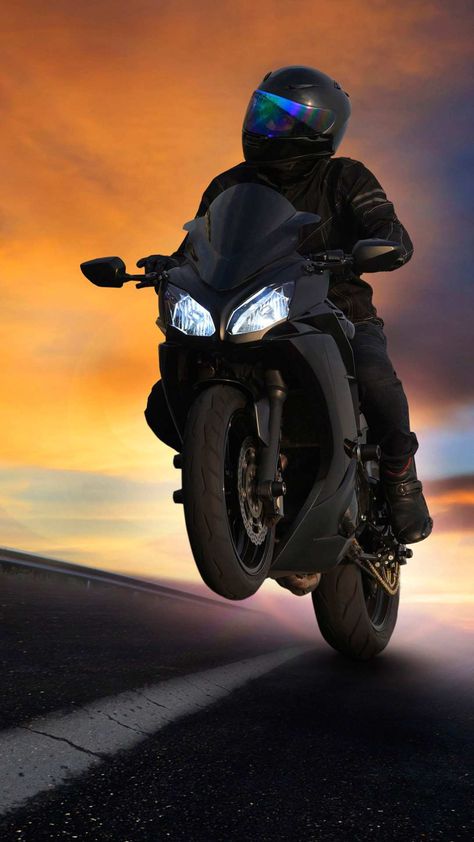 Kawasaki Superbike Black iPhone Wallpaper Black Motorcycle Wallpaper, Мотоциклы Harley Davidson, Hd Motorcycles, Enfield Classic, Motorcycle Wallpaper, Futuristic Motorcycle, Bike Photoshoot, Black Bike, Widescreen Wallpaper