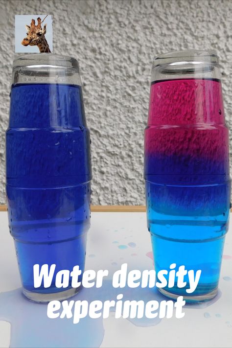 Water Density Experiment, Density Experiment, Cool Chemistry Experiments, Chemistry Experiments, Water Transfer, Density, Science Fair Projects, Preschool Science, Water Activities