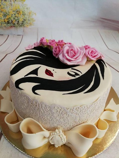 Hairdresser Cake, 40th Birthday Cake For Women, Photo Cakes, Donut Cupcakes, Cake Designs For Girl, Roses Cake, Patna Bihar, Girly Cakes, Online Cake Delivery