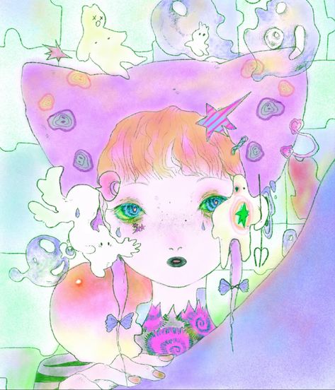 ID：XXXXX8 Meaningful Paintings, Glowing Art, Illustration Style, Flash Art, Art Archive, Ethereal Art, Dreamy Art, Art Block, Whimsical Art