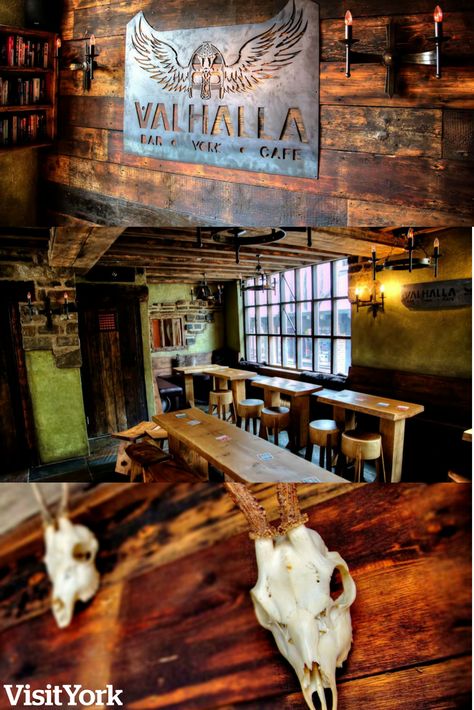 Viking Bar Ideas, Viking Tavern, Viking Restaurant Design, Viking Bar, Viking Interior Design, Viking Decor Interior Design, Vikings Buffet Restaurant, Viking Longhouse Interior, Viking Meat Ship