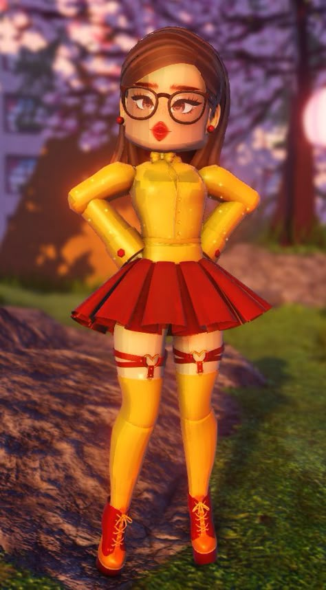 Orange Royale High Outfits, Pretty Preppy Royal High Sunset Island, Fantasia Roblox Outfits, Sunset Island Royale High, Sunset Fits, Vidéo Aesthetic, Royale High Cosplay, Royals High, Royale High Journal Ideas