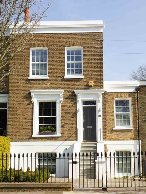 Georgian London Townhouse, Georgian Terrace House, Georgian House Renovation, Georgian Townhouse Interior, London Terrace House Interior, London Townhouse Exterior, Georgian Renovation, Georgian House London, Georgian House Uk