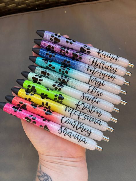 Custom Ink Pens, Instrument Craft, Resin Pens, Resin Colors, Resin Pen, Vet Tech Gifts, Fancy Pens, Pen Craft, Pen Diy