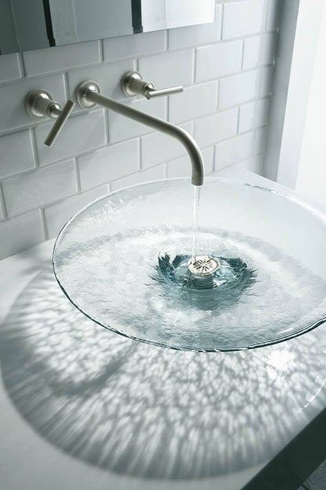 Washbasin Design, Water Body, Turkish Tiles, Glass Vessel Sinks, Basin Design, Glass Sink, Home Furnishing Stores, Sink Design, Vessel Sinks