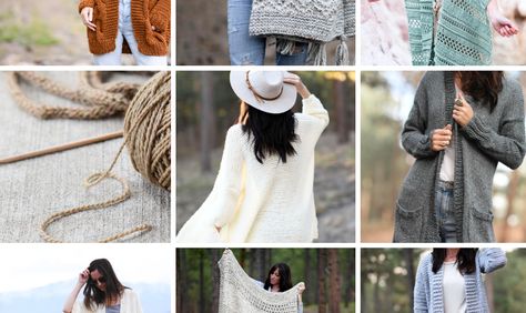 Favorite Knitting & Crochet Patterns of the Year – Mama In A Stitch Cable Cardigan Knitting Patterns, Mama In A Stitch, Easy Knit Blanket, Crochet Hot Pads, Throw Blanket Pattern, Knit Cardigan Pattern, Lion Brand Wool Ease, Lion Brand Yarn, Blanket Knitting Patterns