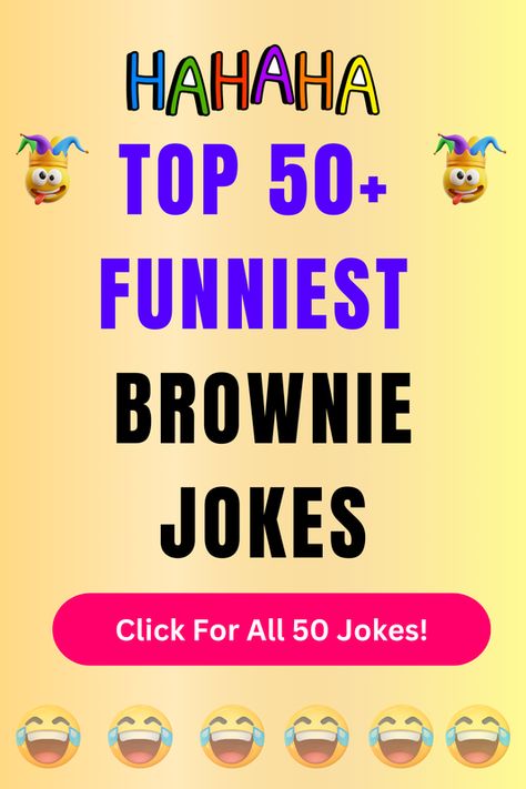 Check Out The Top 50+ Funny Brownie Jokes And Puns. Click For All 50+ Hilarious Brownie Jokes! Brownie Puns, Brownie Quotes, Sheep Puns, Diet Jokes, Jokes And Puns, Brownie Toppings, Best Brownies, Very Funny Jokes, Types Of Music