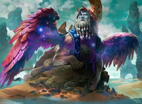 Svetlin Velinov - 1 Theros Art, Sphinx Mythology, Greek Dnd, Sphinx Art, Greek Monsters, Modern Myth, Mtg Art, Fantasy Animals, Monster Concept Art