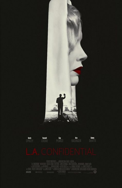 L.A. Confidential (1997) [647 x 1000] Alternative Posters, La Confidential, Noir Movie, L A, Best Movie Posters, Music Collage, Movie Posters Design, Cinema Film, Cinema Posters