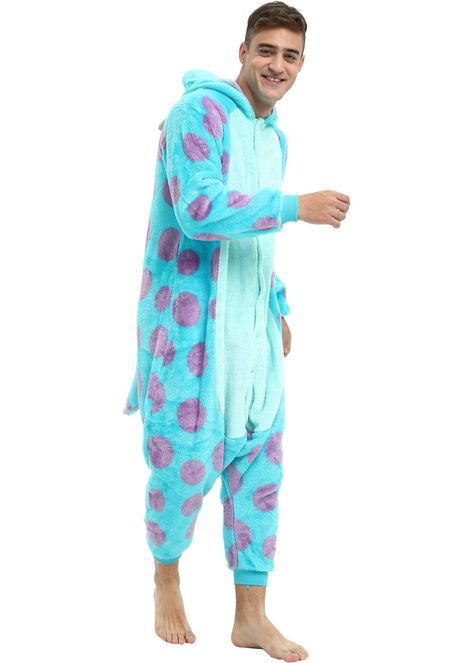 Spongebob Onesie, Sully Onesie, Onesie Men, Sulley Costume, Dad Costume, Mens Onesie, Onesie Costumes, Monster Inc, Halloween Costumes Women