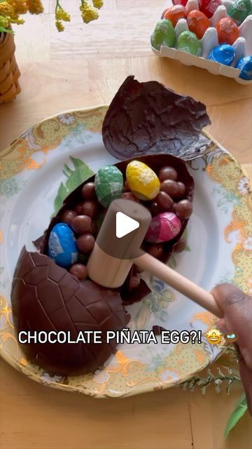 Tony's Chocolonely USA 🇺🇸 on Instagram: "Yep! A piñata made from chocolate filled with.. more chocolate! Clearly were smashing Easter this year 😏🪺" Chocolate Filling, This Year, Easter, On Instagram, Instagram