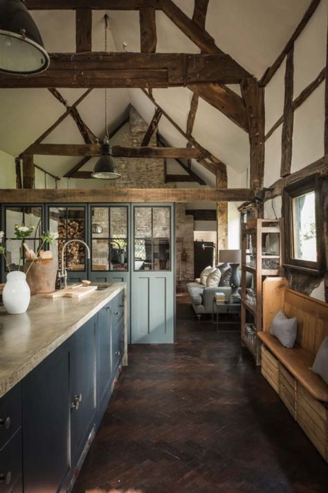 Luxurious Riverfront Cottage-Self-Catering-05-1 Kindesign Riverside Cottage, Forest Cottage, Cottage Renovation, Self Catering Cottages, Cottage Interior, Cottage In The Woods, Barn Homes, Cottage Interiors, Timber House