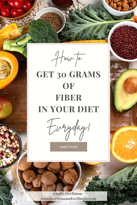 Discover how to easily incorporate 30 grams of fiber into your daily diet with these simple tips and tricks! Boost your gut health and overall well-being with fiber-rich foods High Fiber Foods For Gut Health, How To Get Fiber In Your Diet, Fiber Rich Smoothie, Daily Fiber Intake For Women, How To Add More Fiber To Your Diet, More Fiber In Diet, High Fiber Low Fat Foods, Natural Fiber Foods, Gut Health Grocery List