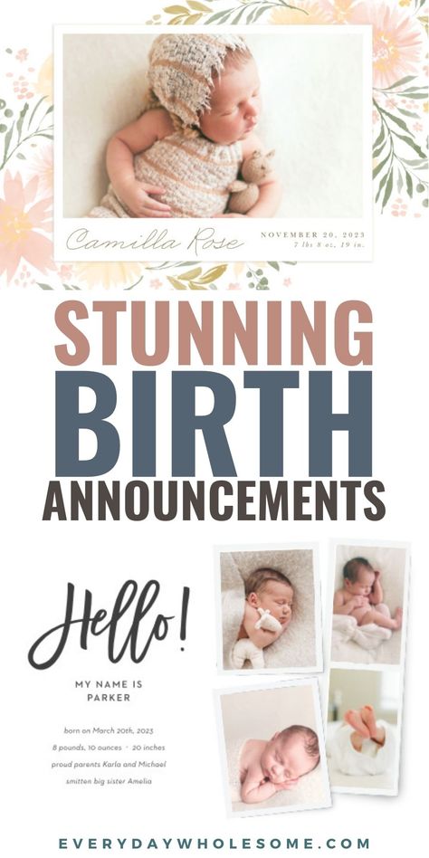 Best, Easy, Simple Baby Birth Announcement for 2nd baby announcement or Baby 2. Baby girl announcement. Automatically Address Envelopes. Photo Custom Cards Ideas. Newborn baby Photo Card Announcement Photo Shoot.  #babyannouncement #birthannouncement #baby2announcement #2ndbabyannoucement #photocards #photoannouncement #customcards #customannouncements #customcards #handmadecards #easyannouncements #simplecards #babyphotos #newbornphotos Newborn Announcement Cards, Birth Announcement Card Ideas, Baby Birth Announcement Ideas, Birth Announcement Card Illustration, Baby Girl Arrival Announcement, Baby Born Announcement, 2nd Baby Announcement, Birth Announcement Ideas, Birth Announcement Pictures