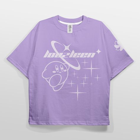 Loozleen Y2K Kirby Purple T-Shirt Purple Y2k Shirt, Y2k Kirby, Kirby Shirt, Purple Tshirt, Purple Y2k, Y2k Men, T Shirt Png, Y2k Top, Purple T Shirts