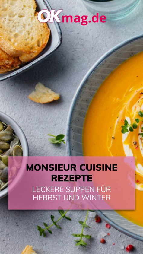 Mit dem "Monsieur Cuisine" kannst du ganz einfach leckere Suppen zaubern. Wir haben die besten Rezepte für die gemütliche Jahreszeit für dich zusammengestellt.