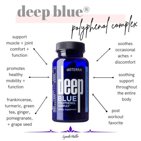 Deep Blue Oil Doterra, Deep Blue Polyphenol Doterra, Holistic Pharmacy, Doterra Deep Blue, Doterra Deep Blue Rub, Deep Blue Doterra, Achy Joints, Deep Blue Rub, Essential Oils Video