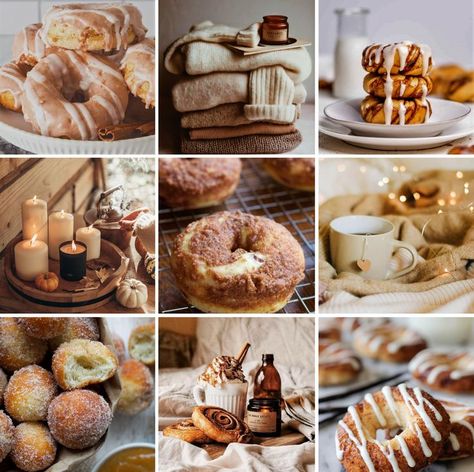 Cinnamon Donut Swirl, Bath and Body Works scents, moodboard, aesthetic, my edits Baking Moodboard, Food Mood Board, Bath And Body Works Scents, Chef Aesthetic, Food Moodboard, F2u Moodboards, Burnt Marshmallow, Cinnamon Donuts, Adopt Idea