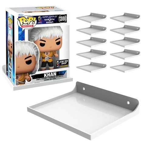 PRICES MAY VARY. [SLEEK DESIGN] Our Funko Pop Holder is crafted from high-grade, durable materials to provide superior protection for your valuable Funko Pop collection. With its sturdy construction, you can trust that your collectibles will be safe and secure. [Fuss-Free Installation] Set up your Funko Pop shelf effortlessly with our included mounting hardware, or utilize the option of securing it with double adhesive tape for a hassle-free mounting experience. [Bring Out Your Personal Style] E Funky Pop Display Ideas, Pop Figure Display Ideas, Funko Shelves, Pop Organization, Funko Pop Shelf, Funko Display Ideas, Funko Pop Display Ideas, Pop Shelves, Pop Shelf