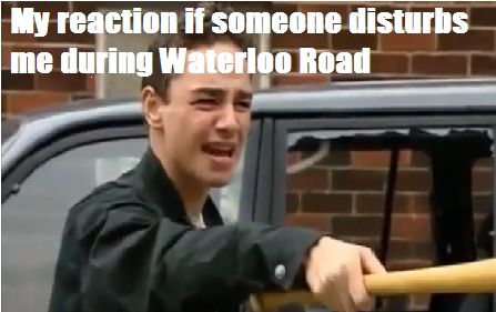 My reaction if some-one disturbs me during Waterloo Road Josh Stevenson Waterloo Road, Waterloo Road, Road Pictures, My Reaction, Eminem, Favorite Tv Shows, Pretty People, Christmas Crafts, Tv Shows