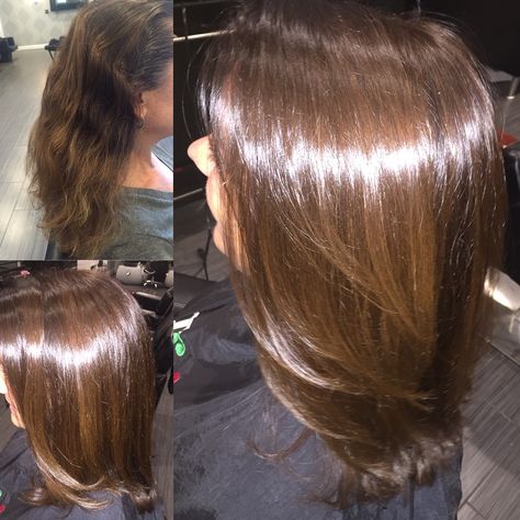 Hair color and cut makeover, before-after, healthy shiny hair #olaplex Healthy Hair Before And After, Olaplex Before And After, Emotional Status, Silky Shiny Hair, Healthy Shiny Hair, Long Shiny Hair, Physical Appearance, Glossy Hair, Hair Shine