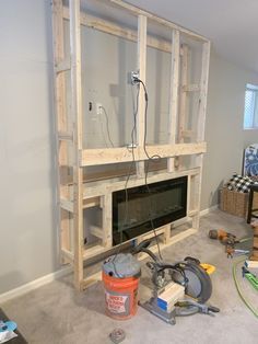 Pin on Fireplaces Electric Fireplace Wall, Recessed Electric Fireplace, Basement Fireplace, Suburban Mom, Fireplace Frame, Build A Fireplace, Mounted Fireplace, Fireplace Tv Wall, Living Tv