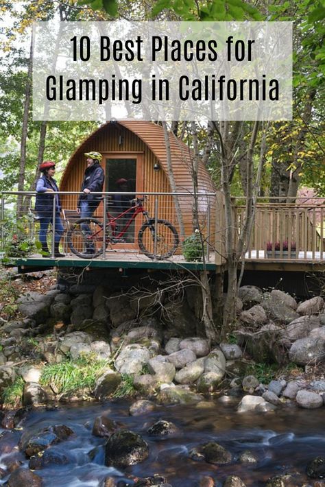 Don’t just wonder at what they have to offer, visit these glamping destinations to make the best out of your vacations in California. Glamping California, Family Glamping, Big Basin, Folsom Lake, Stinson Beach, Mendocino Coast, Redwood National Park, Places In California, Luxury Glamping