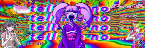 Glitch Banner Discord, Hyperpop Banner, Scenecore Discord Banner Gif, Rainbow Banner Discord Gif, Glitch Core Banner, Scenecore Pc Wallpaper, Rainbow Pfp, 2000 Style, Pfp Banner