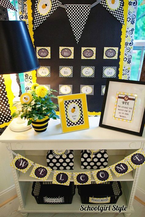 Bee themed classroom