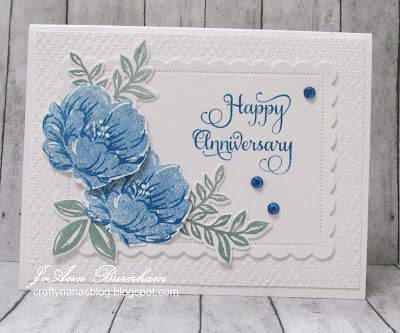 Stampin Up Happy Anniversary Stamp, Stampin Up Wedding Anniversary Cards, Stampinup Anniversary Card Ideas, Su Wedding Card Ideas, Stamping Up Anniversary Card Ideas, Stampin Up Anniversary Cards 2023, Anniversary Cards Stampin Up Simple, Anniversary Cards To Make, Su Anniversary Card Ideas