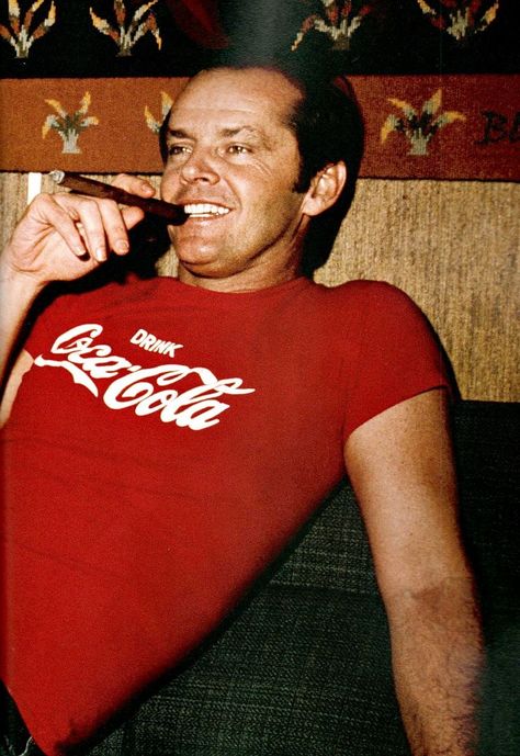 Jack & Coke - He could be the definition of attitude! Jack Nicholson, Coca Cola, A Man, Couch